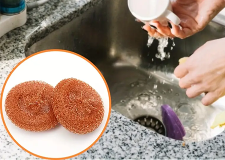 Koperen schuurspons (2stuks)