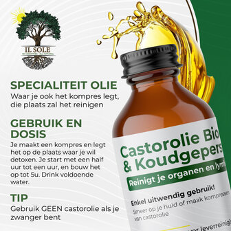 Castorolie (100ml) koudgeperst