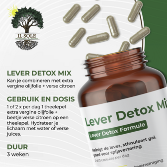 Lever detox mix capsules (6 kruiden)