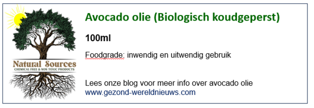 Avocado olie biologisch 100ml