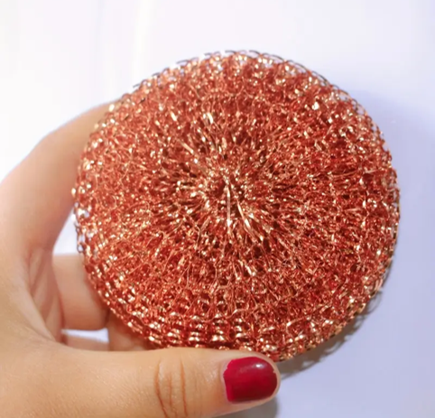 Koperen schuurspons (2stuks)