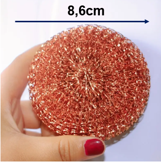 Koperen schuurspons (2stuks)